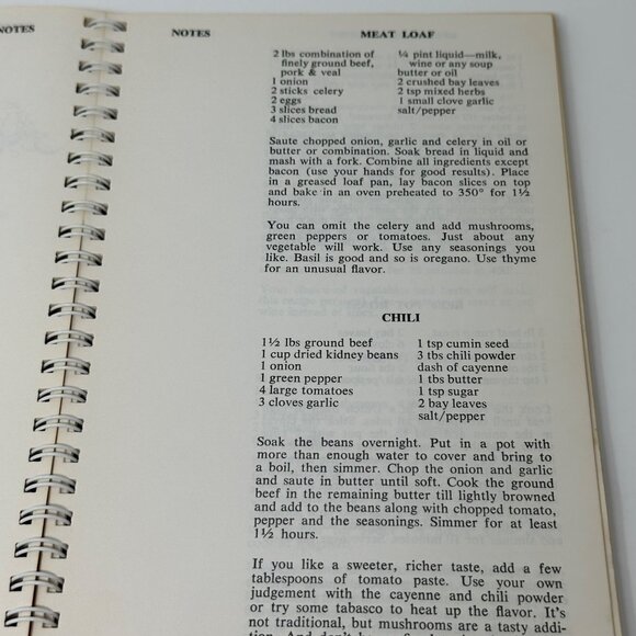 Youre the Cook Book 1978 Henco Spiral Bound Vintage Cookbook Budget Recipes - Picture 7 of 12